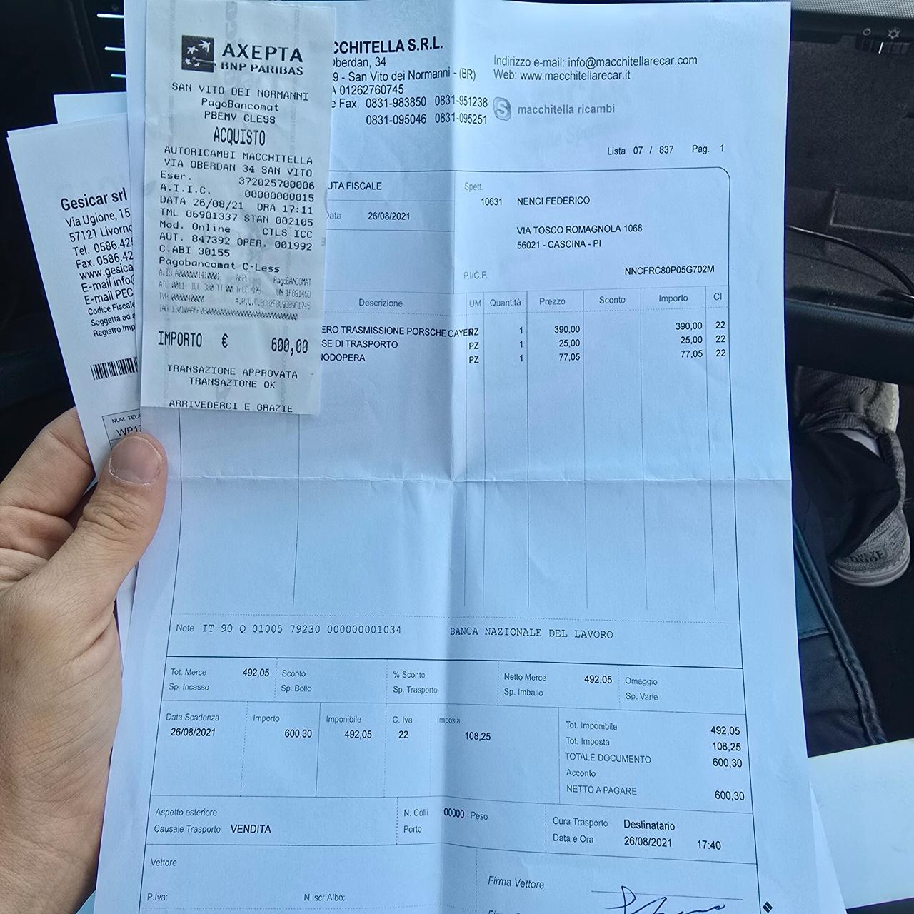Porsche Cayenne 3.2 V6 cat Benzina NO GPL Gancio traino