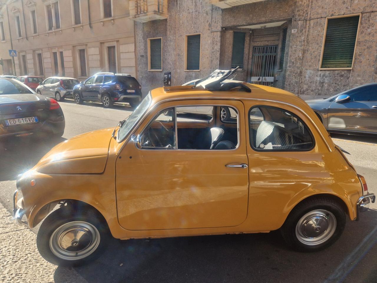 Fiat 500L 1971 targhe originali restaurata