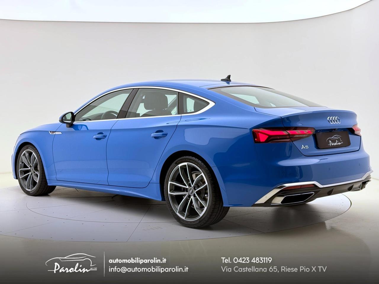 Audi A5 Sportback 40 2.0 tfsi mhev S-line edition S-tronic Blu Turbo