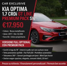 Kia Optima 1.7 CRDi Stop&Go DCT7 Sportswagon GT Line Full Entra