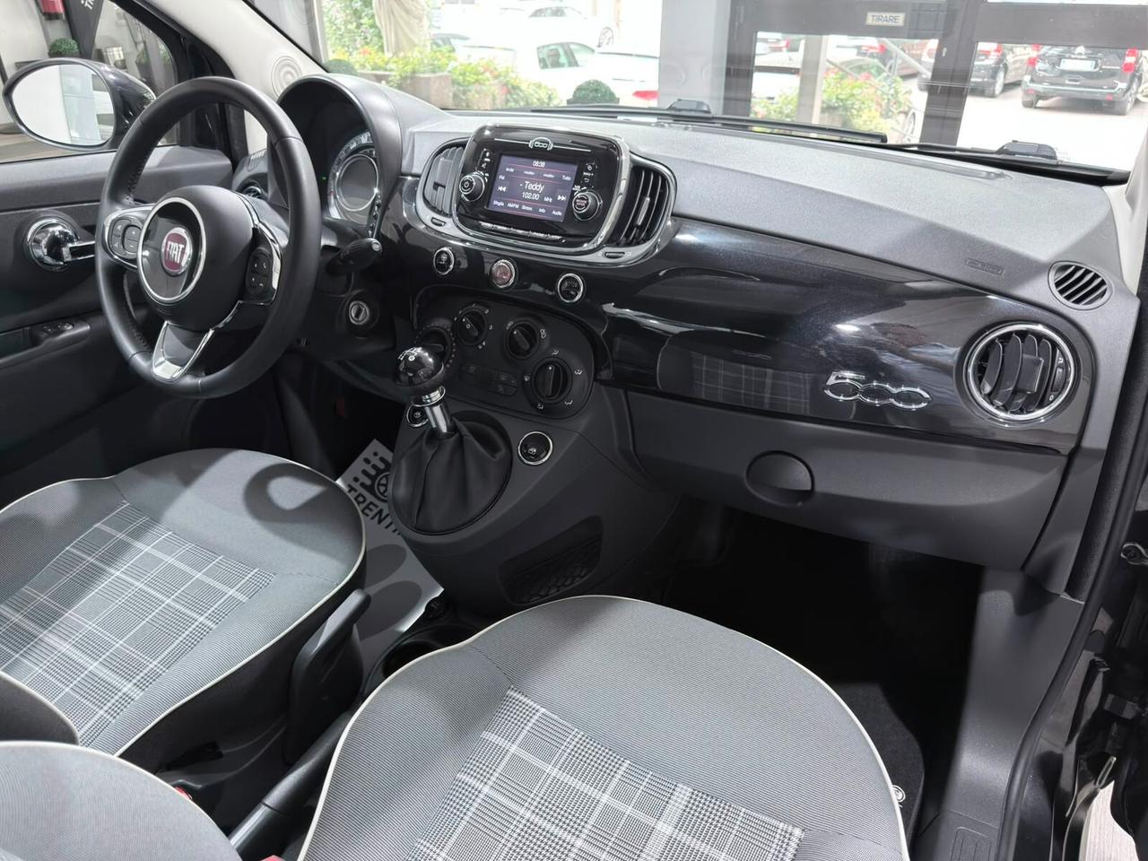 FIAT 500 1.2 69CV TETTO PANORAMICO 1PROPRIETARIO