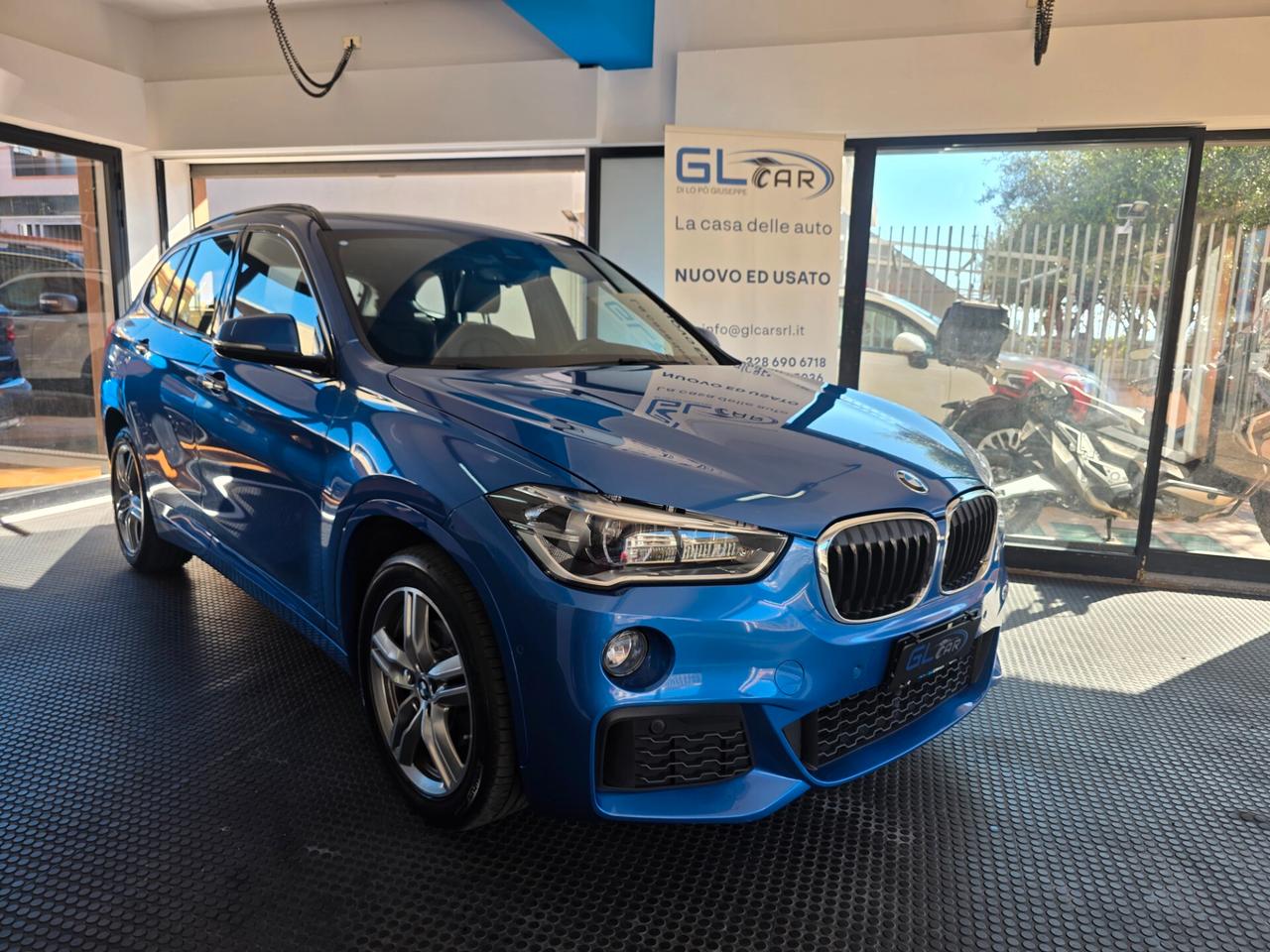 Bmw X1 sDrive 18d M-Sport Blu Estoril 2019 head up display