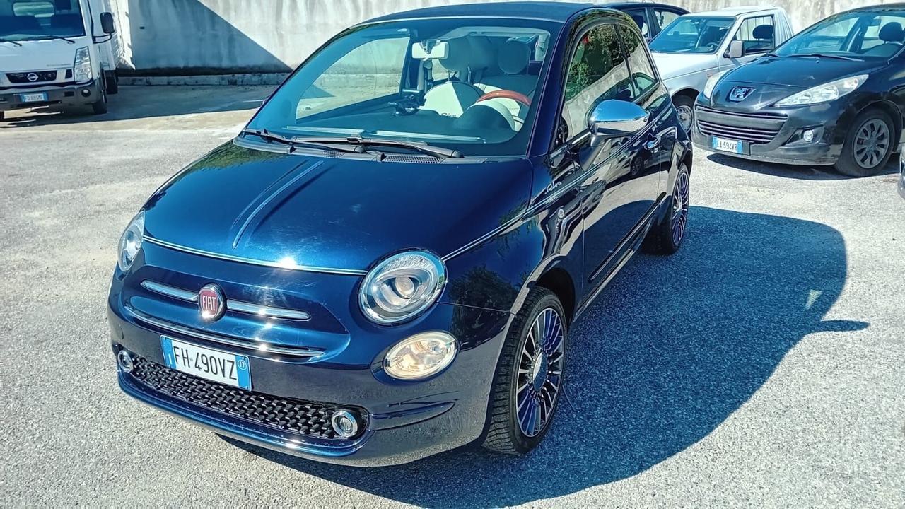 Fiat 500 cabrio “riva” 1.2 benz.-full opt-11/2016