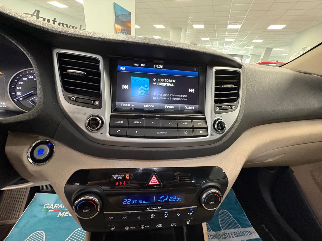 Hyundai Tucson 1.7 CRDi 116cv 2017 km 104000