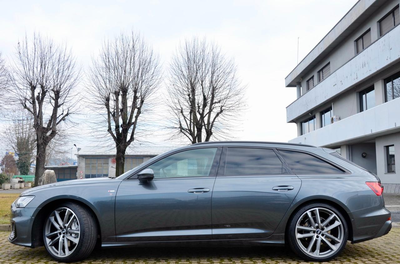 AUDI A6 AVANT 50 3.0 TDI MHEV S-LINE INT+EXT 286cv TIPTRONIC, UNICOPROPRIETARIO, UFF ITALIANA, ASSE POST, MATRIX, 21", PERMUTE