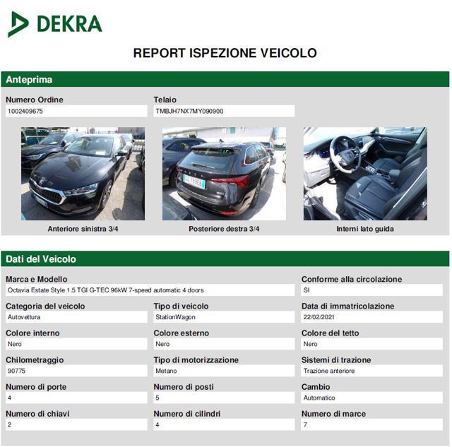 SKODA Octavia 1.5 G-TEC DSG Wagon Style