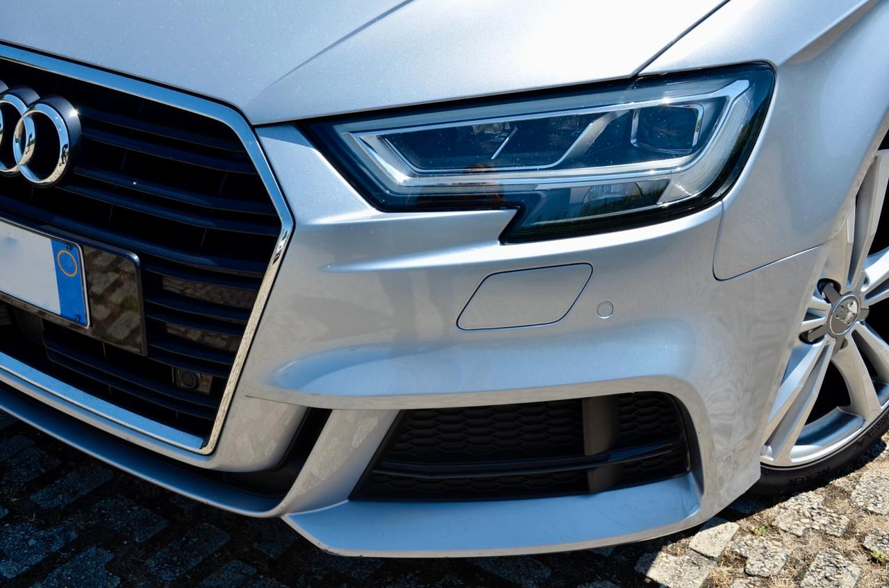 AUDI A3 SPORTBACK S-LINE 30 1.5 G-TRON 131cv S-TRONIC, UFF ITALIANA, EURO 6D, NAVI, FARI LED, PERMUTE