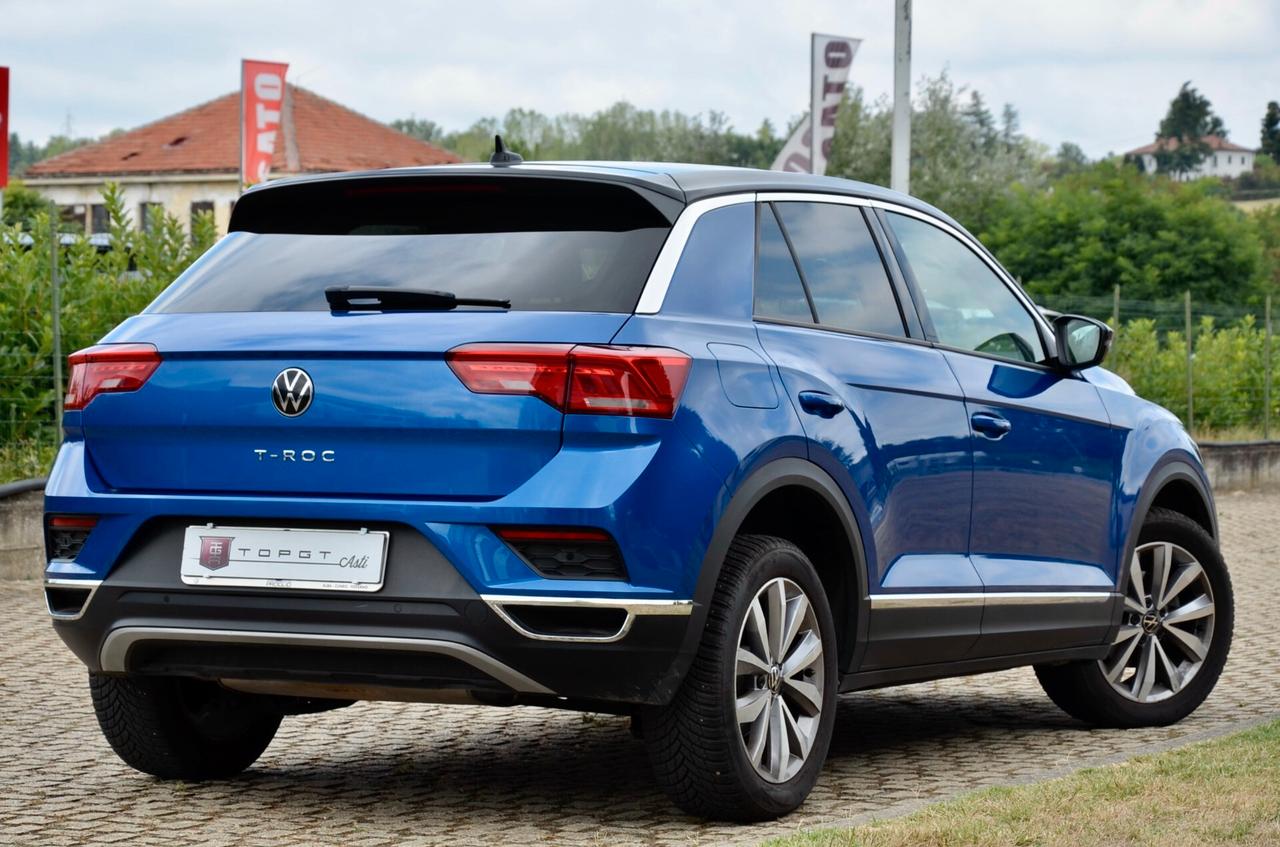 VOLKSWAGEN T-ROC 1.0 TSI STYLE 110cv, UFF ITALIANA, UNICOPROPRIETARIO, EURO 6D, FARI LED, APPLE ANDROID, PERMUTE