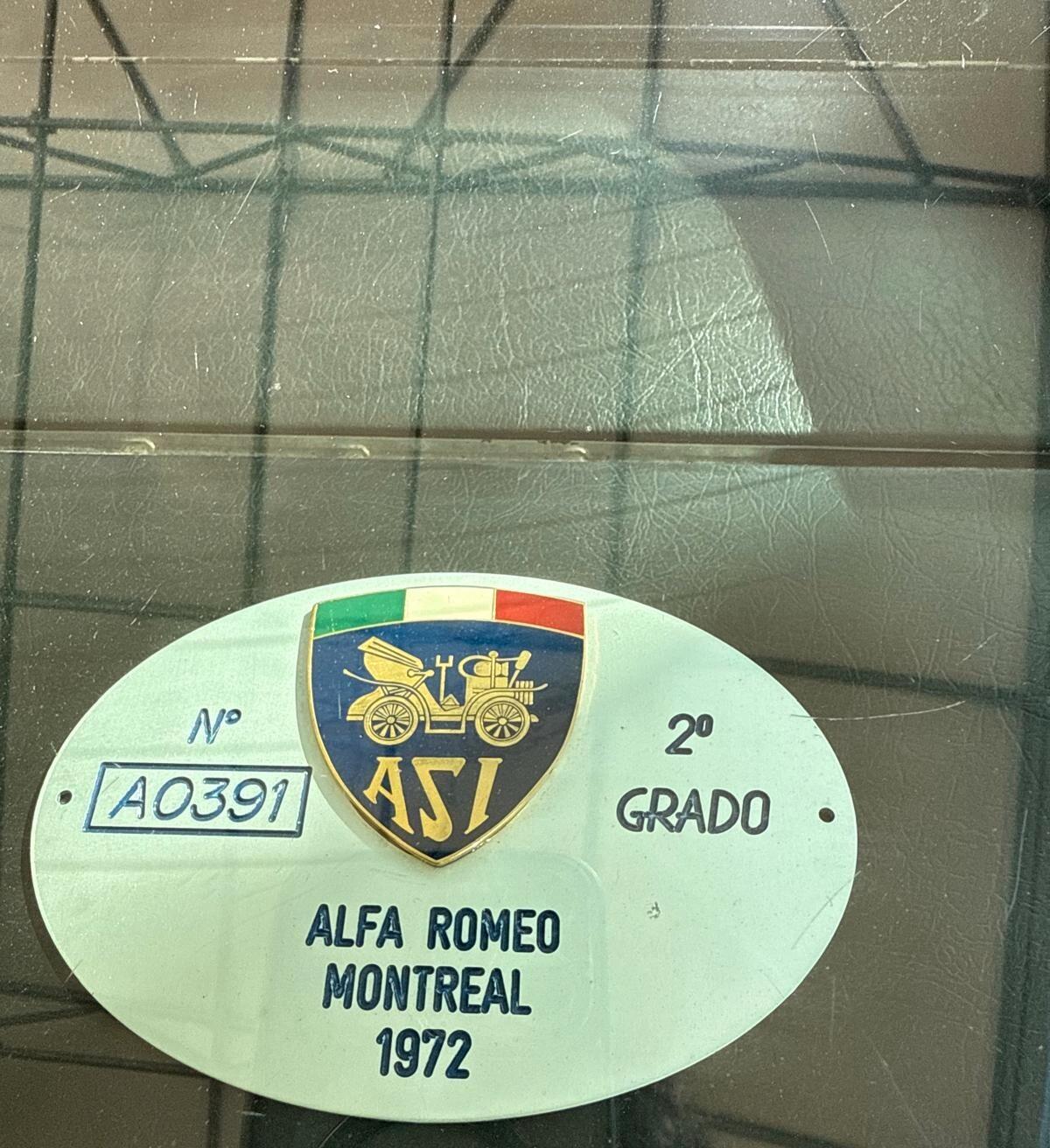 RARISSIMA ALFA ROMEO MONTREAL - 1972 - COLORE NERO - ASI