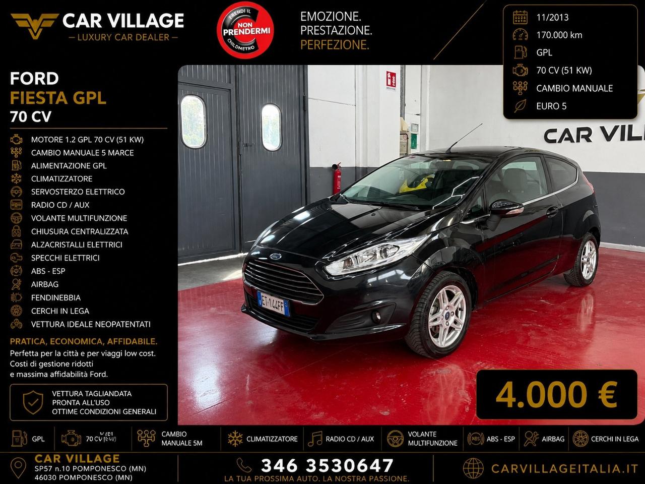 Ford Fiesta 1.4 3p. Bz.- GPL Titanium
