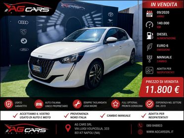 Peugeot 208 1.5 Diesel 2020 | 149.000 km | 12 Mesi Garanzia + Soccorso Stradale