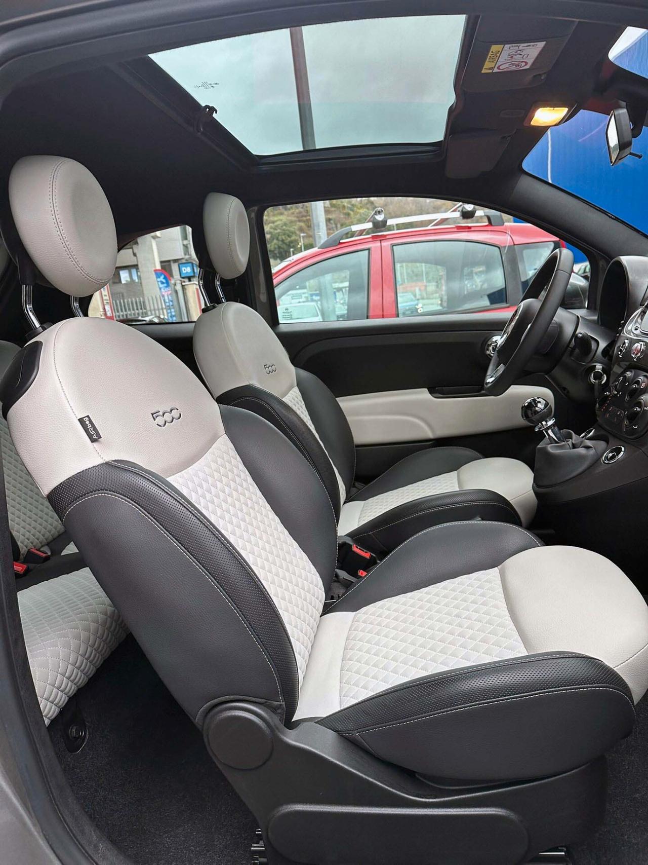 Fiat 500 1.0 Hybrid Dolcevita Unico Proprietario Interni Pelle Bianca