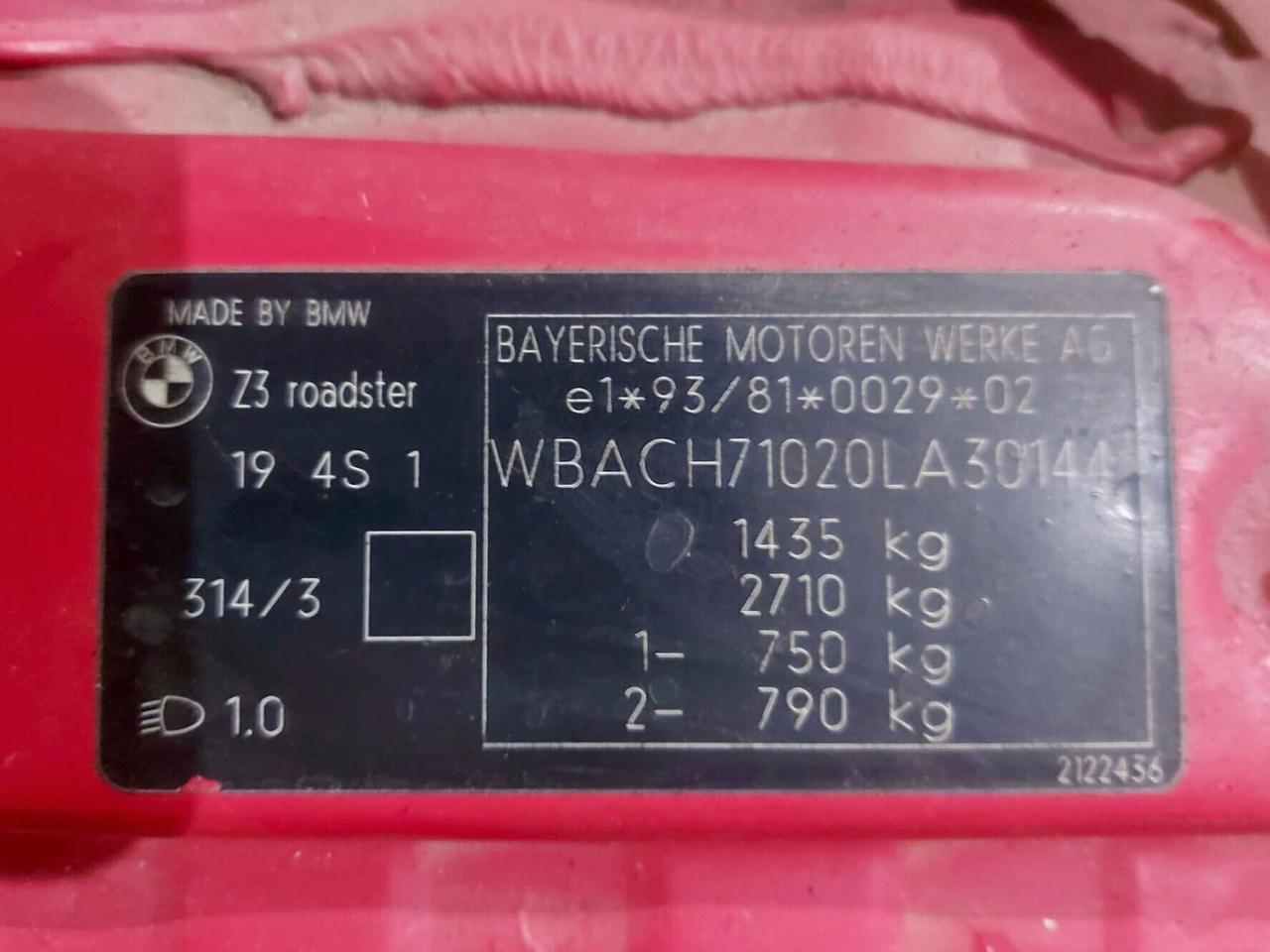 Bmw Z3 1.9 16V 140 CV cat Roadster