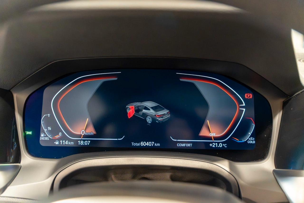 Bmw 420d 48V Coupé Msport LASER/TETTO/SEDILI/19"