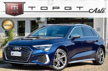 AUDI S3 SPORTBACK 2.0 TFSI QUATTRO S-TRONIC 310cv, UNICOPROPRIETARIO, SERVICE AUDI, EURO 6D, FARI LED, NAVI, PERMUTE