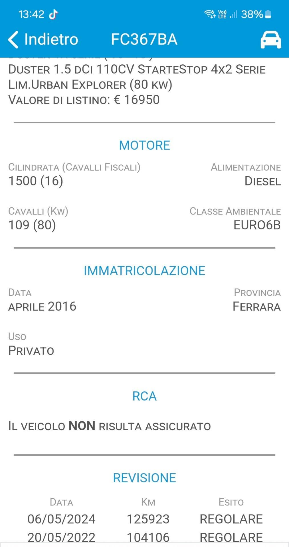 Dacia Duster 1.5 dCi 110CV Start&Stop 4x2 Serie Lim.Urban Explorer