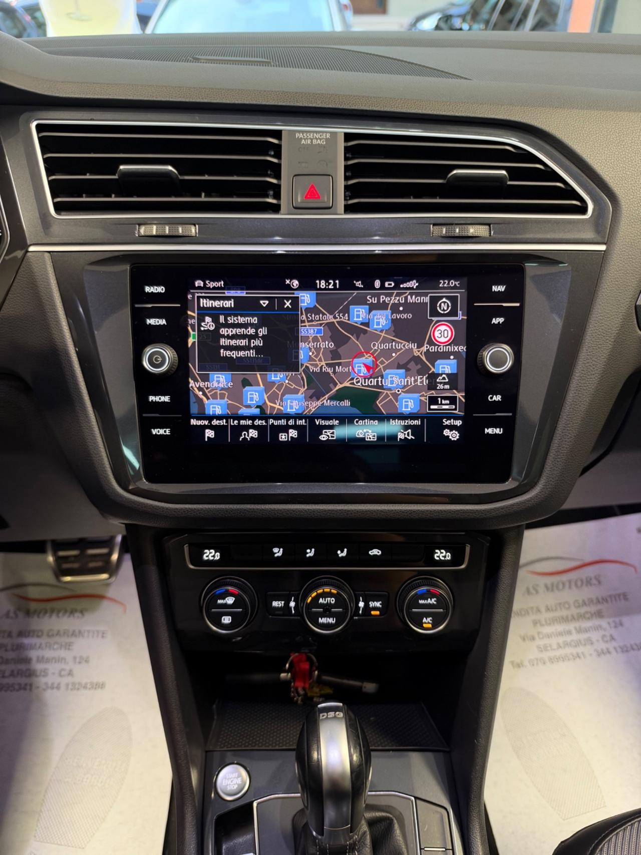 VW TIGUAN 2.0 BITURBO 240 CV R-LINE TETTO