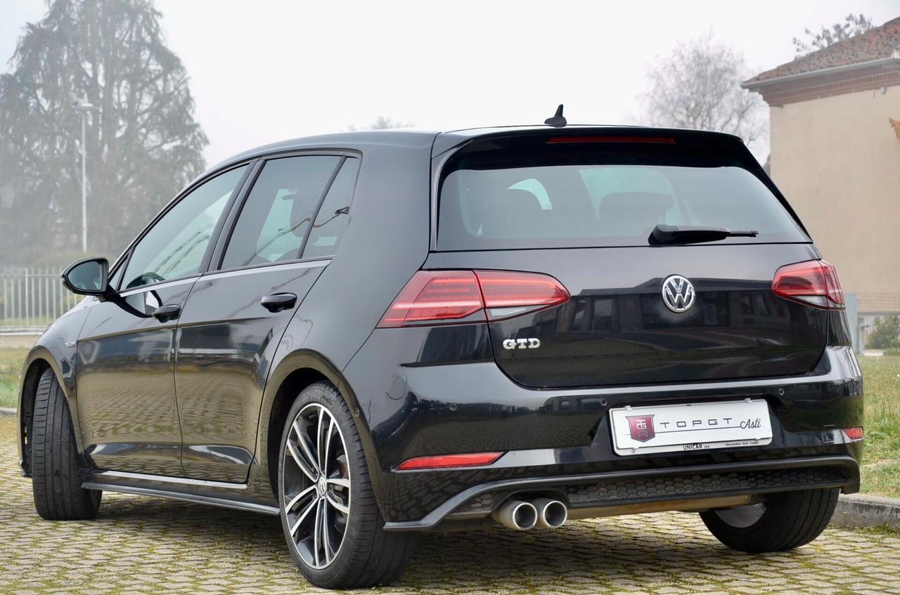 VOLKSWAGEN GOLF GTD 2.0 TDI 184cv DSG, UNICOPROPRIETARIO, EURO 6D, APPLE ANDROID, 18", PERMUTE