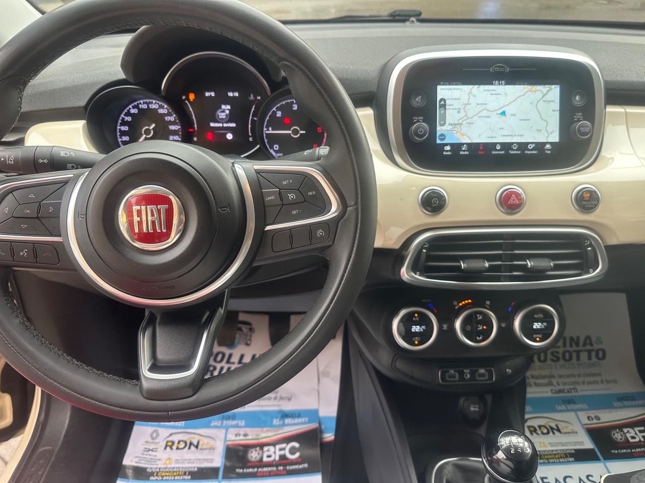 Fiat 500X 1.6 MTJ 120 CV City Cross 3/2019 KM 127622 CERT 1PROP