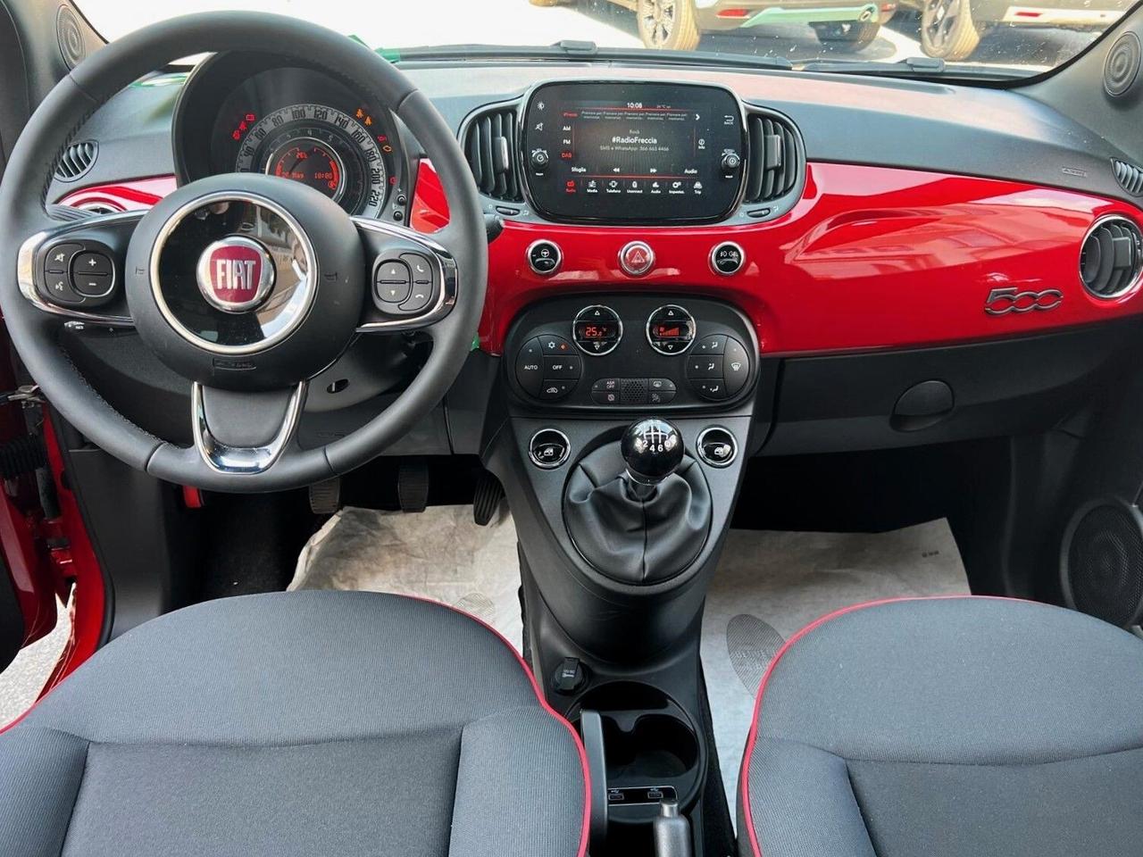 Fiat 500 1.0 Hybrid Red 70CV