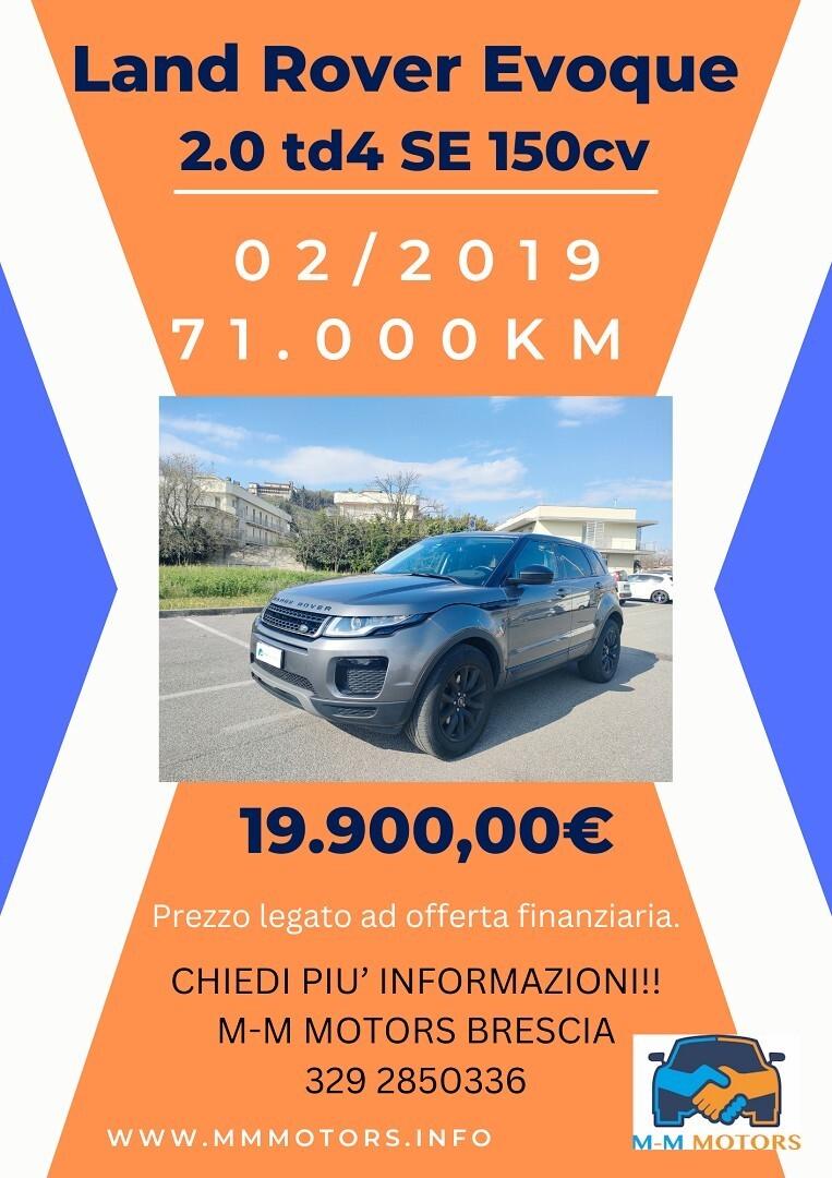 LAND ROVER Range Rover Evoque 5p 2.0 td4 SE 150cv