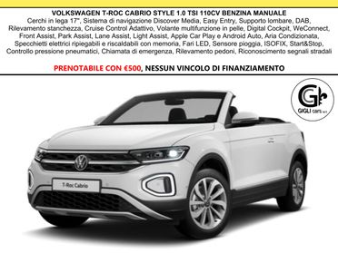 Volkswagen T-Roc Cabrio Style Camera C.18" Led PDC Navi Cruise