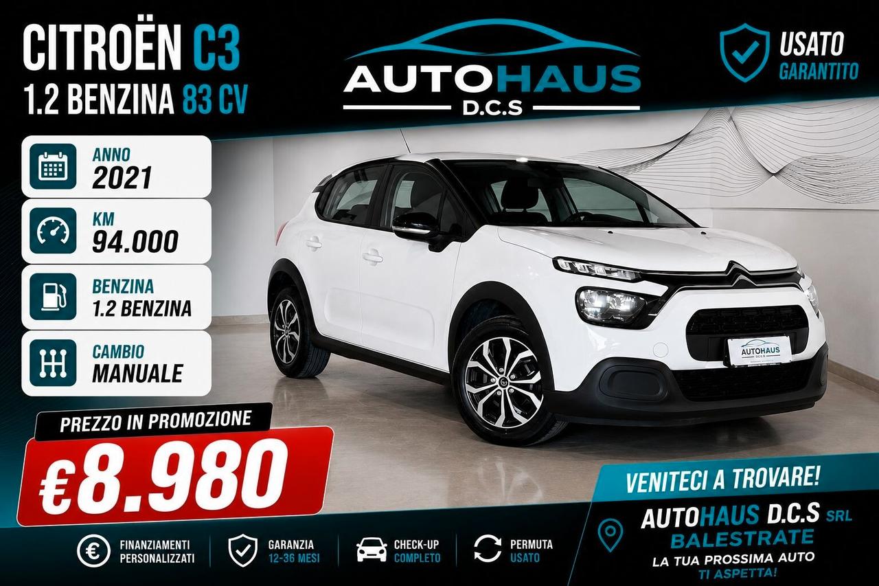 Citroen C3 1.2 Benzina 83 cv