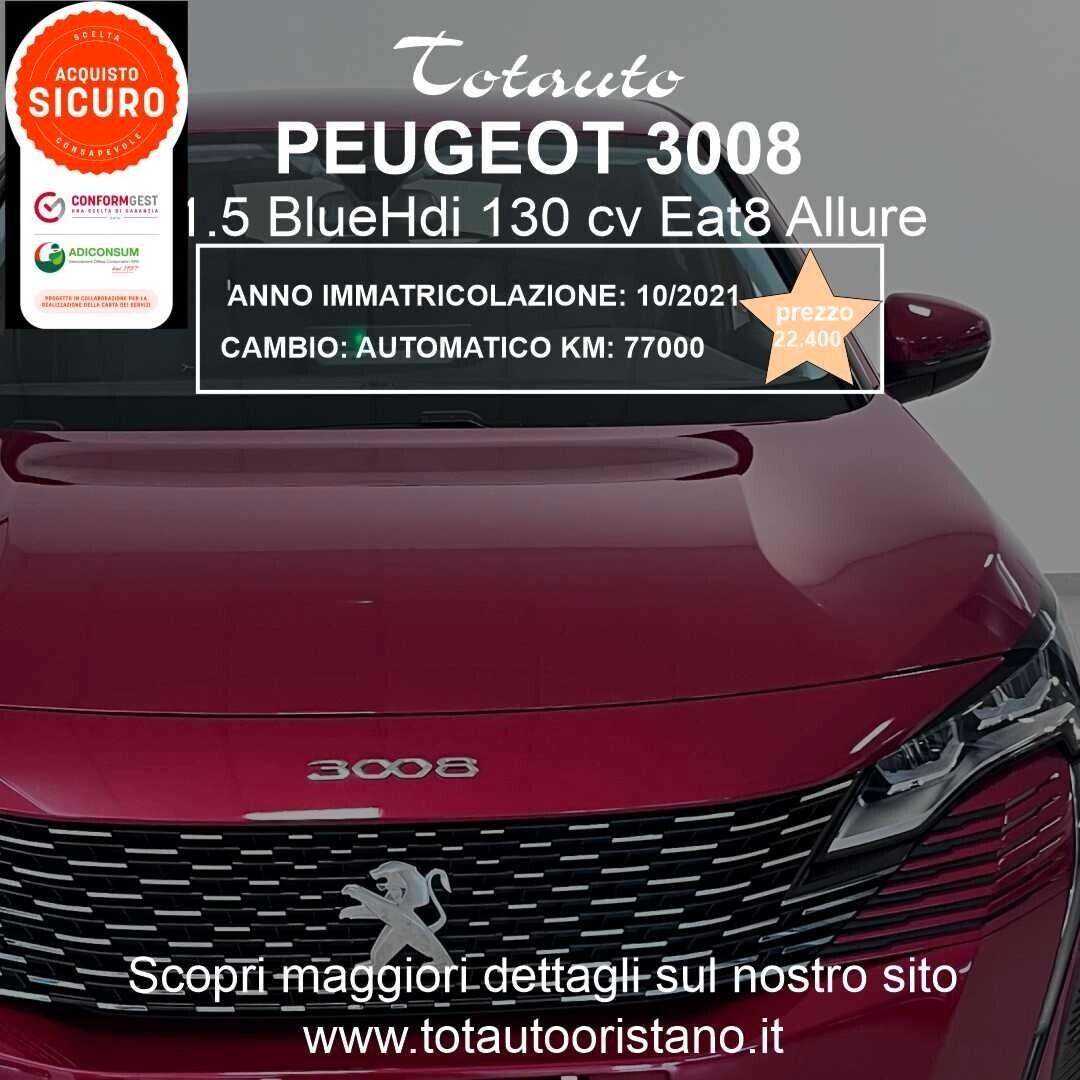PEUGEOT 3008 BlueHDi 130 S&S EAT8 Allure