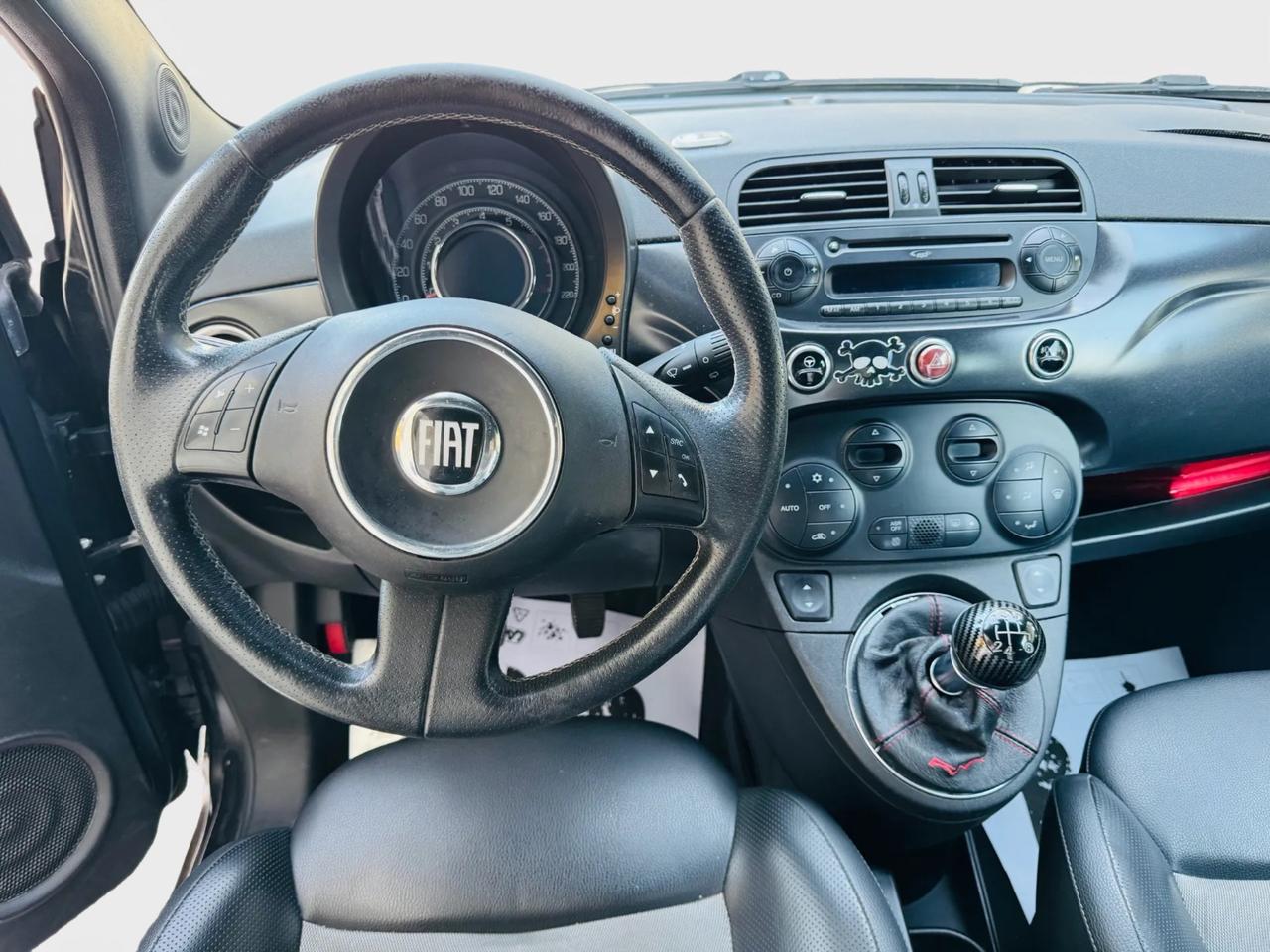 Fiat 500 S 1.2 benzina fine 2011 total black neo patentati