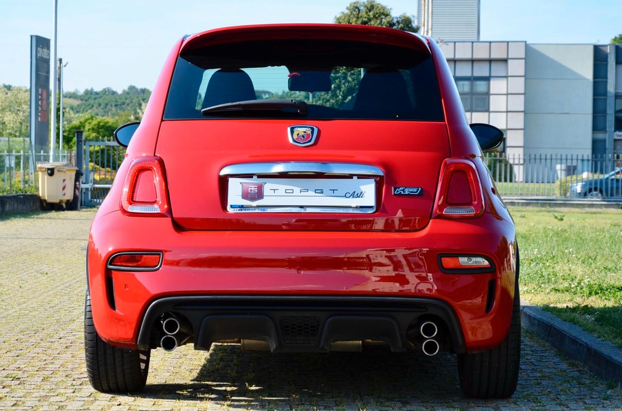 ABARTH F595 1.4 T-JET 165cv, UNICOPROPRIETARIO, SERVICE ABARTH, EURO 6D, ROSSO OFFICINA, RECORD MONZA, APPLE ANDROID, PERMUTE