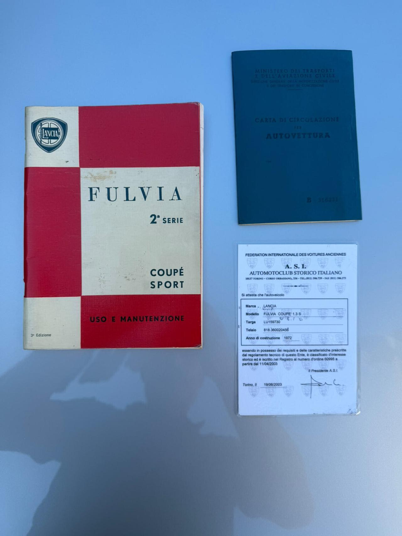 Lancia Fulvia Coupe' 1.3S