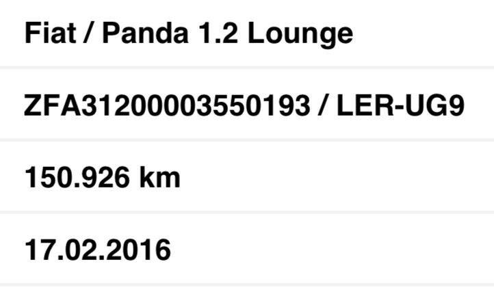 Fiat Panda 1.2 LOUNGE