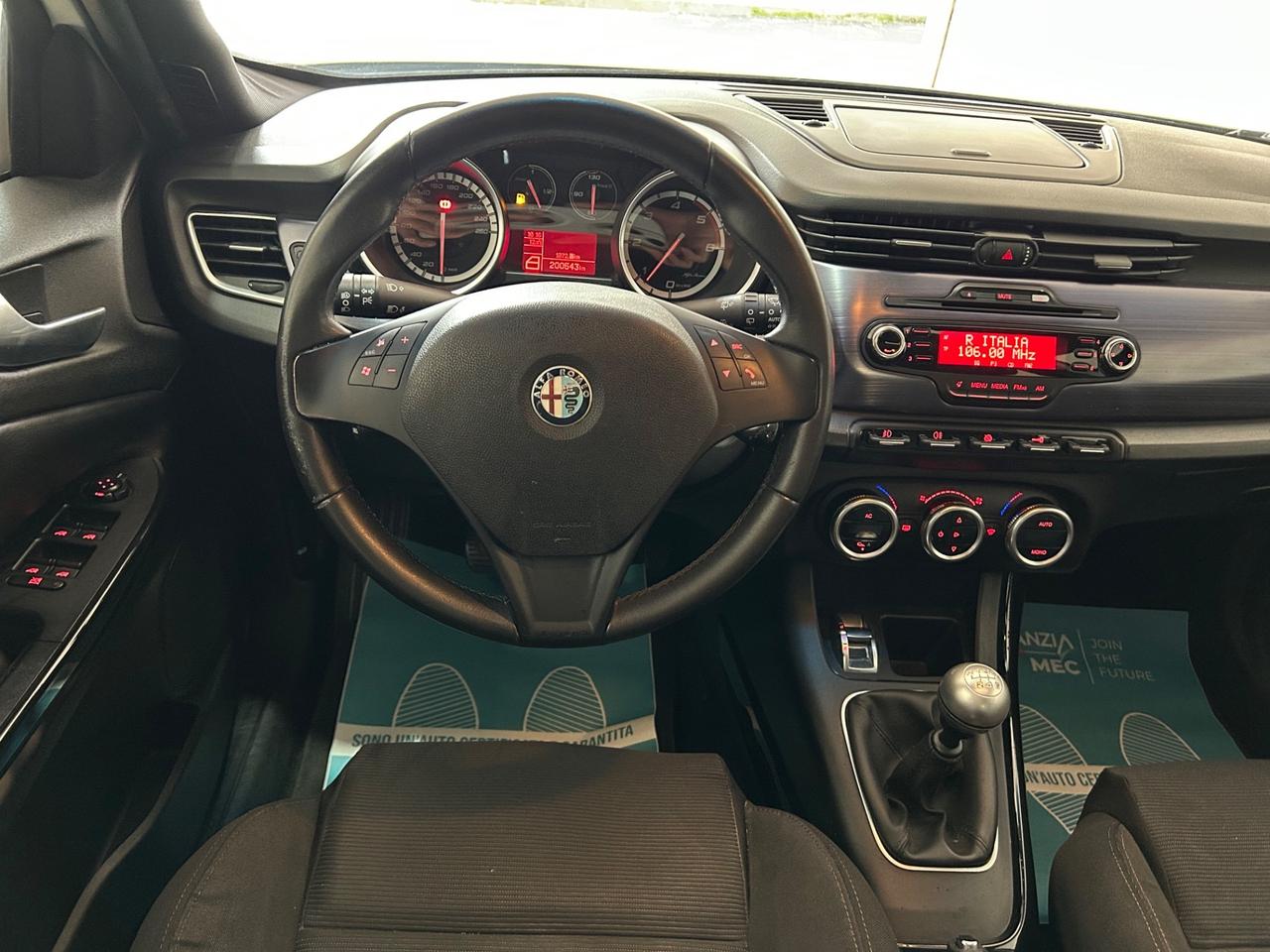 Alfa Romeo Giulietta 1.6 JTDm-2 105 CV Tetto Apribile UNICO PROPRIETARIO