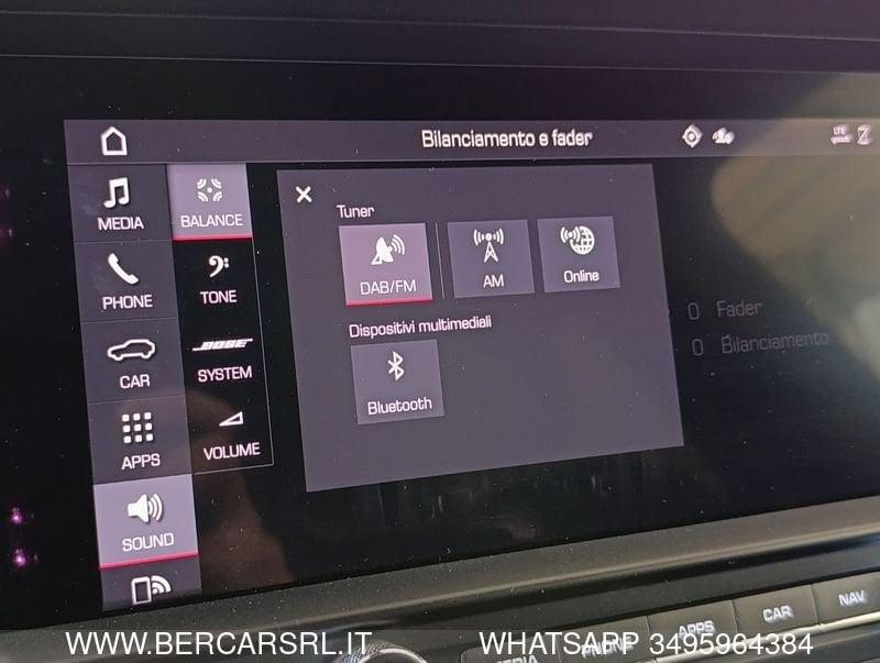 Porsche Macan 2.9 GTS*volante GT Sport*SOUND BOSE*PASM*RADIO DAB+*Sedile 18 vie*TELECAMERA TOP VIEW*SEDILI RISC*