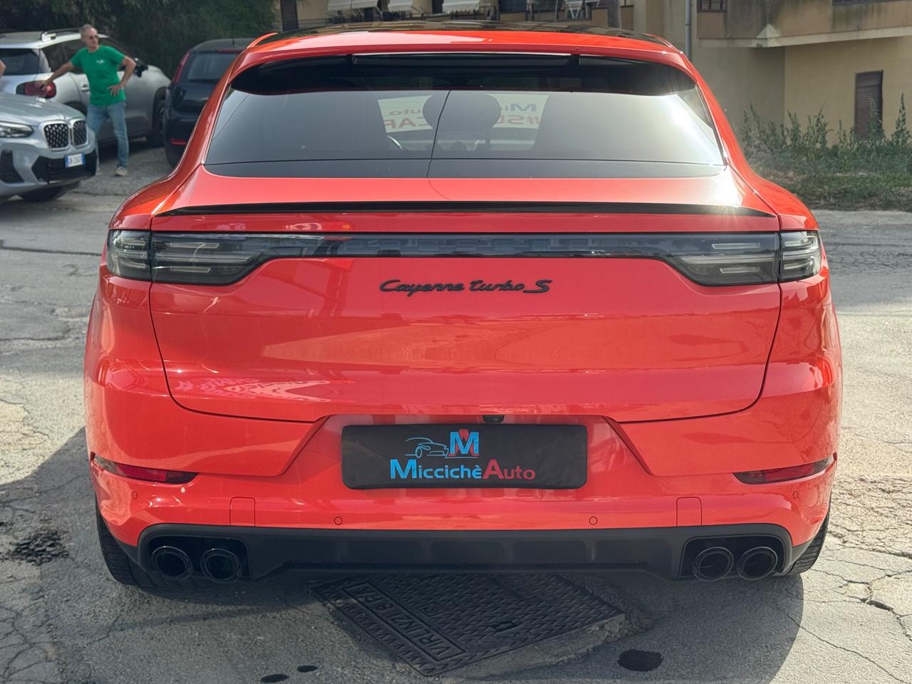 PORSCHE CAYENNE COUPE' TURBO S 4.0 V8 680 CV E-HYBRID LAVA ORANGE FULL IVA