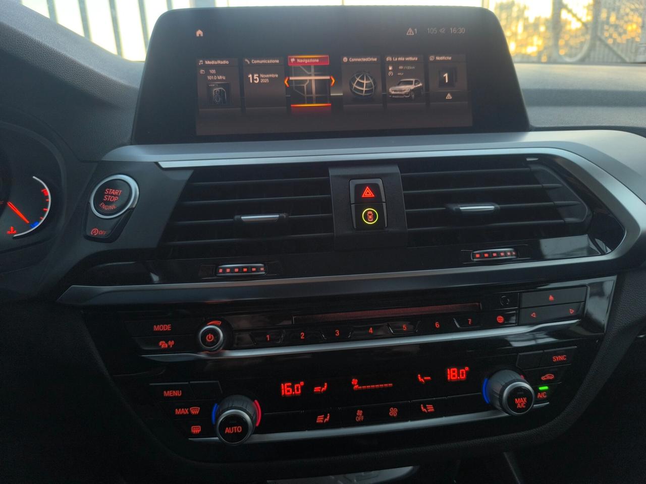 BMW X3 XDRIVE 2.0 DIESEL 190cv 07/20 KM 99.000 TAGLIANDI BMW LED/NAV/SENS.ANT POST/