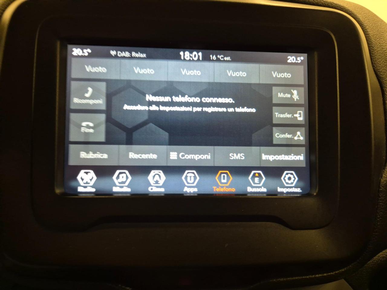 Jeep Renegade 1.0 T3 Limited 2wd - UNIPROPRIETARIO - NEOPATENTATI - Sens. Park. - ACC/Lim