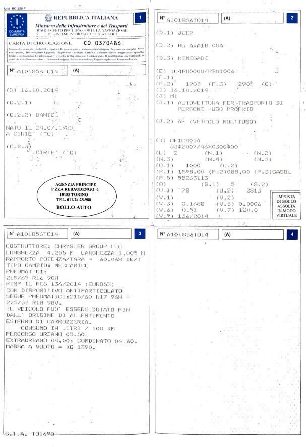 Jeep Renegade Mjt 120cv Opening Edition UnicoProp