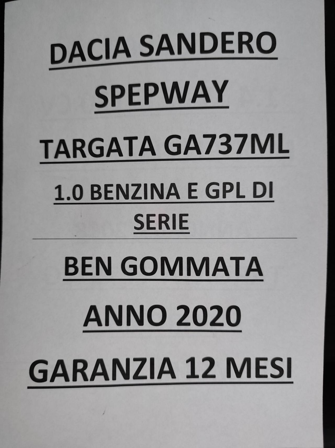 Dacia Sandero Stepway 1.0 BENZINA E GPL DI SERIE