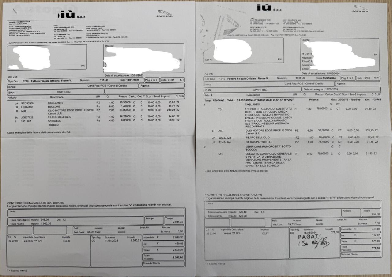 Jaguar XF 2.0 D 180 CV Portfolio KM CERTIFICATI JAGUAR