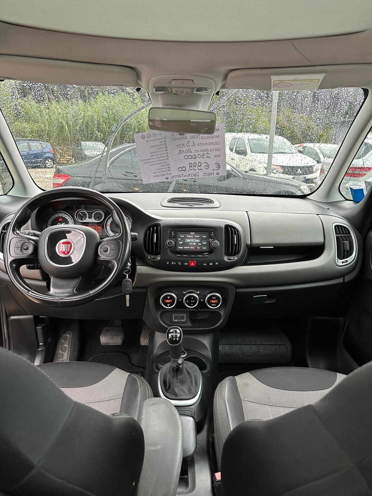 Fiat 500L 1.3 Multijet 95 CV Dualogic Lounge AUTOMATICA TETTO PANORAMICO CRUISE PELLE CERCHI CAMERA