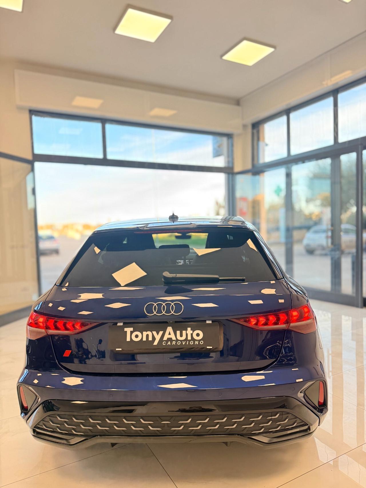 Audi A3 SPB 35 TDI S tronic line edition PACCHETTO LUCI SOFFUSE,APPLE CARPLAY,NAVI,TELECAMERA,FARO MATRIX