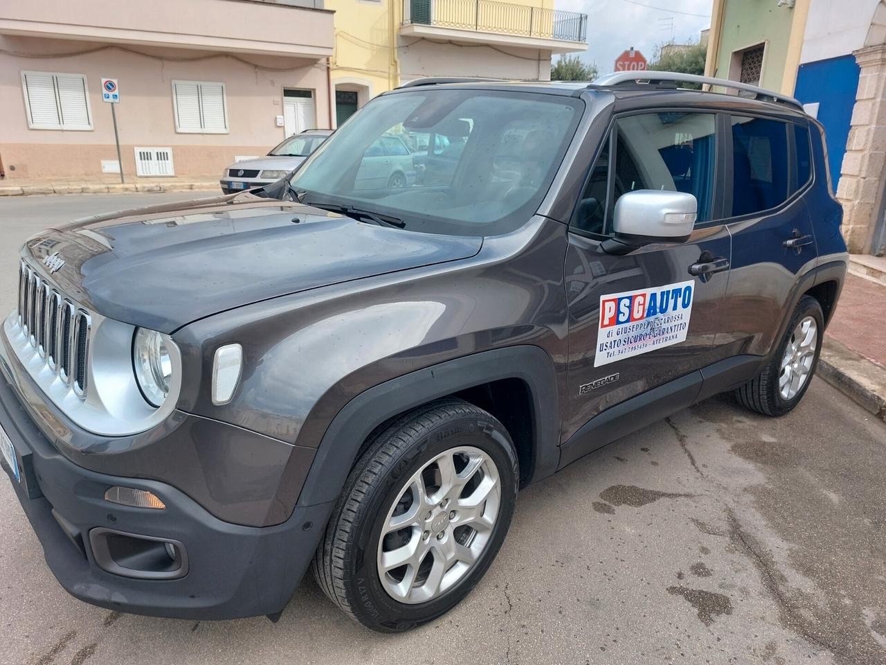 JEEP RENEGADE LIMITED TOP 1.6 MJT 120CV STRAFULL PELLE TOTALE NAVI, SENSORI PERFETTA