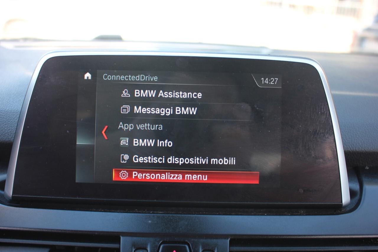 BMW 218d 7posti UNIPRO' *PREZZO VERO*automatica luxury CRONO TAGLIANDI