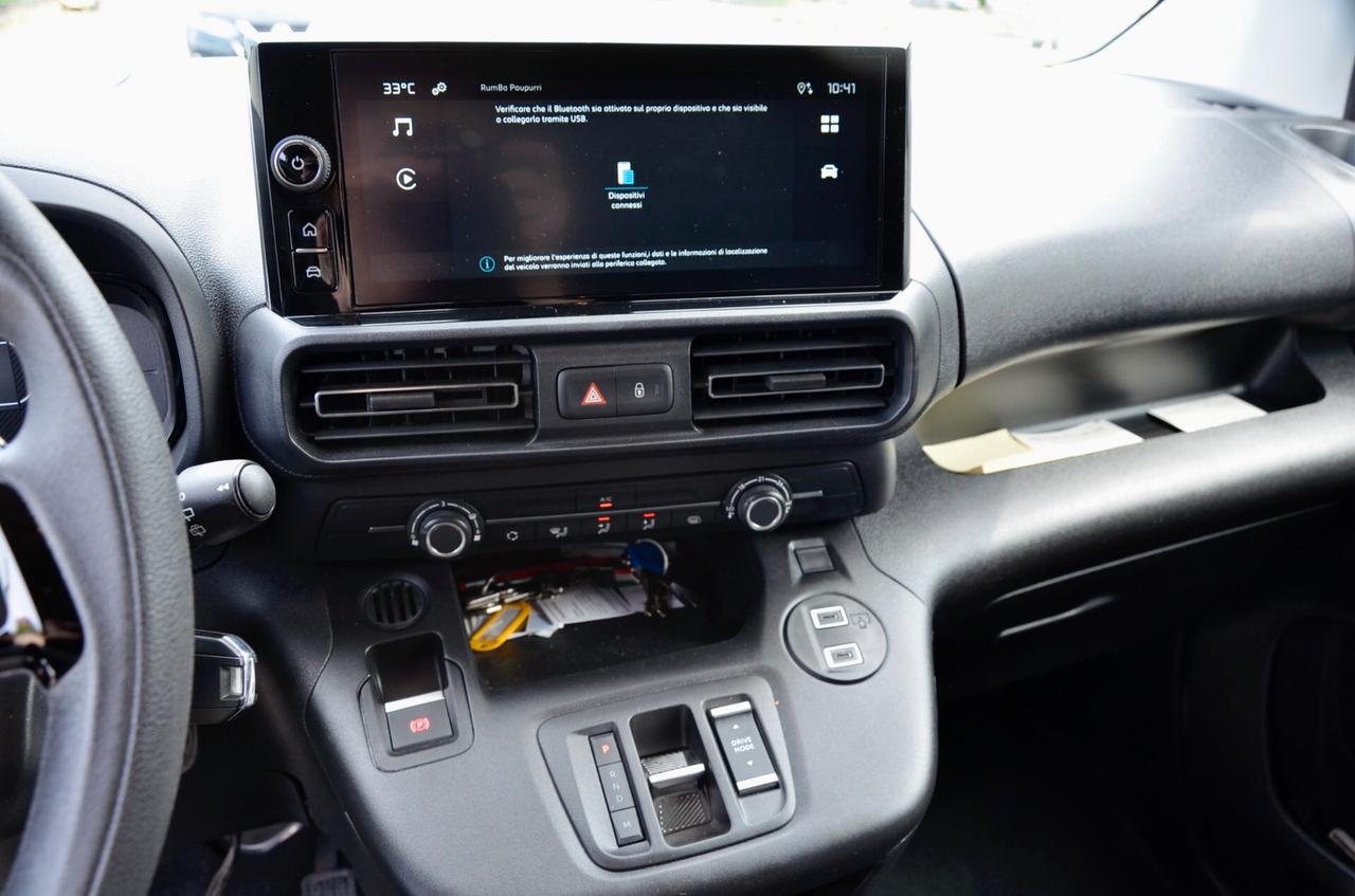 CITROEN BERLINGO AT8 1.5d 130cv, PREZZO PIÙ IVA, UNICOPROP, GARANZIA UFF, EURO 6E, RETROCAMERA, APPLE ANDROID, PERMUTE