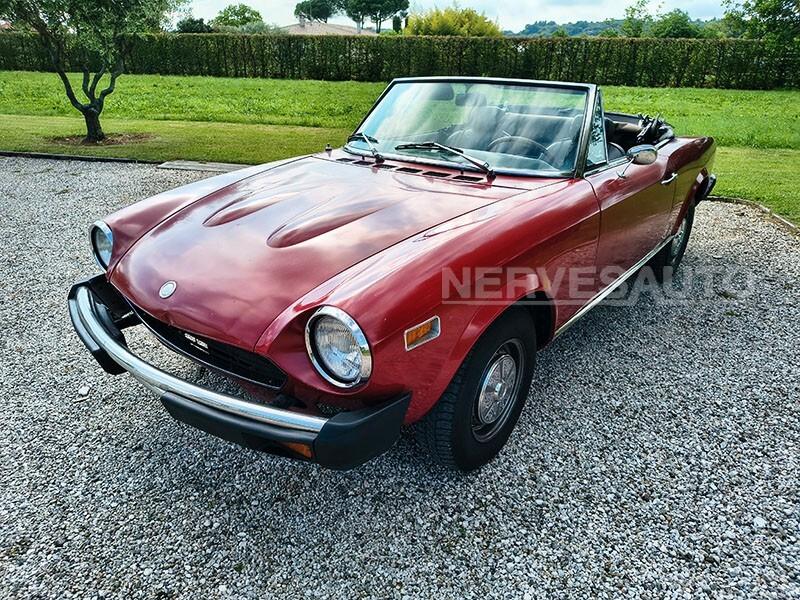 Fiat 124 Spider 1800 – Rossa Interni Neri CRS Anno 1975