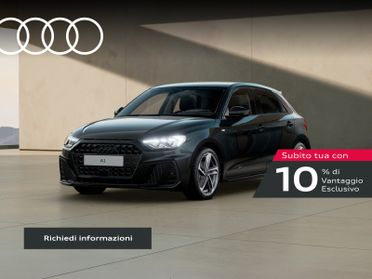 Audi A1 sportback 30 1.0 tfsi identity black 116cv