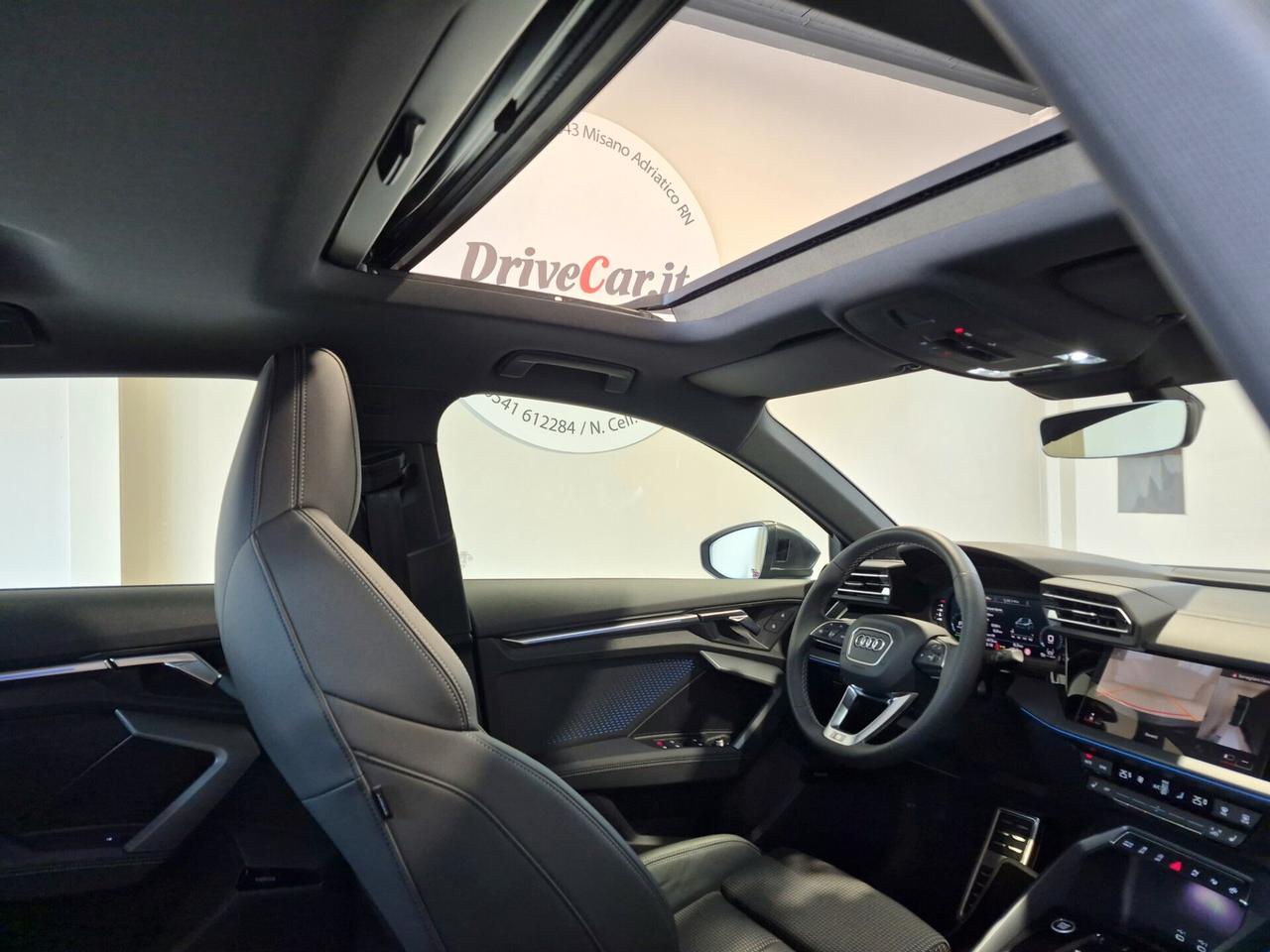 Audi A3 SPORTBACK TFSI MHEV S LINE EDITION S-TRONIC MATRIX SONOS TETTO CARPLAY 360° ACC AUTO UFFICALE AUDI 1 PROPRIETARIO