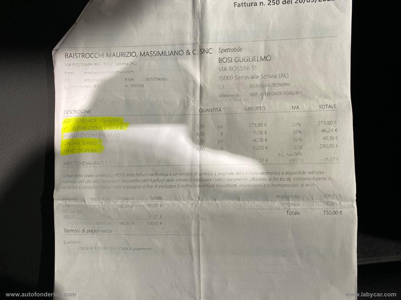 JEEP Renegade 2.0 Mjt 140 CV 4WD AD. Limited