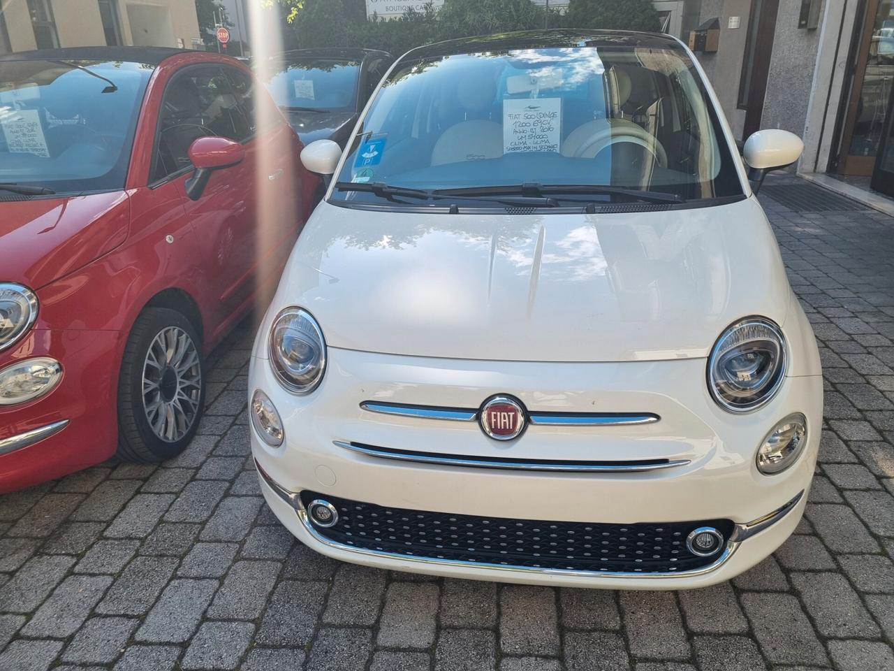Fiat 500 lounge 69 cv anno 2016 km 54000 neopat